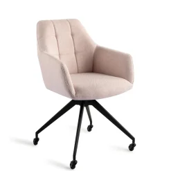 Best Jesper Home Draaibare Eetkamerstoel Noto Caster Black