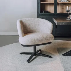 New Tower Living Draaibare Eetkamerstoel Perca Lounge