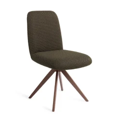 Jesper Home Draaibare Eetkamerstoel Taiwa Turn Brown