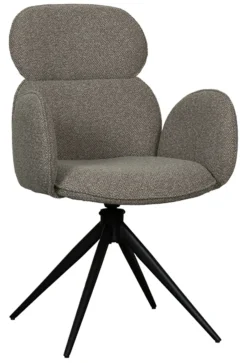 Hot LABEL51 Draaibare Eetkamerstoel Vidar Bouclé