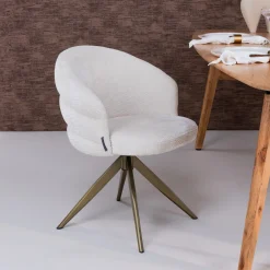Discount Richmond Interiors Draaibare Eetkamerstoel Zendaya Chenille