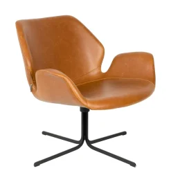 New Zuiver Draaibare Fauteuil Nikki Vintage PU leder