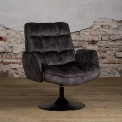 Online Tower Living Draaibare Fauteuil Tropea Velvet