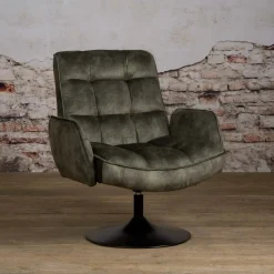 Online Tower Living Draaibare Fauteuil Tropea Velvet