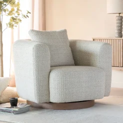 Discount Eleonora Draaifauteuil Jordan Grove Bouclé