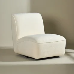 Discount Nohr Draaifauteuil Kavitha Bouclé, kleur Wit