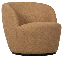 New WOOOD Draaifauteuil Serra Geweven Curry