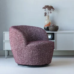 Online WOOOD Draaifauteuil Serra Melange stof