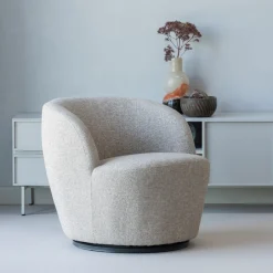 Online WOOOD Draaifauteuil Serra Melange stof