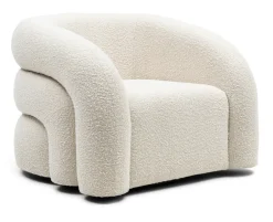 Rivièra Maison Draaifauteuil Vittorio Bouclé, kleur Simply White