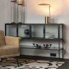 Sale Dutchbone Dressoir Boli Glas en metaal, 150cm