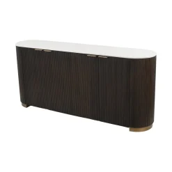 Best Richmond Interiors Dressoir Mayfield Mangohout en marmer, 180cm Bruin
