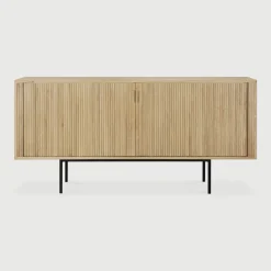 Ethnicraft Dressoir Roller Max Geolied Eikenhout, kleur Naturel