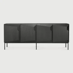 Hot Ethnicraft Dressoir Stairs Gevernist Eikenhout, kleur Zwart