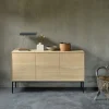 New Ethnicraft Dressoir Whitebird Gevernist Eikenhout, 150cm, kleur Naturel