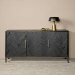 Outlet Tower Living Dressoir Ziano Visgraat, kleur zwart