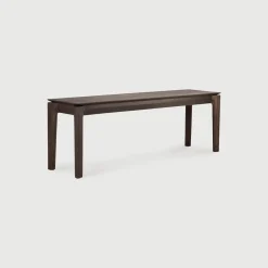 Discount Ethnicraft Eetkamerbank Bok Gevernist Eikenhout, kleur Bruin