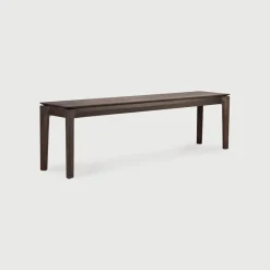 Discount Ethnicraft Eetkamerbank Bok Gevernist Eikenhout, kleur Bruin