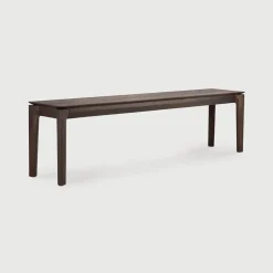 Discount Ethnicraft Eetkamerbank Bok Gevernist Eikenhout, kleur Bruin