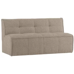 New vtwonen Eetkamerbank Cluster Bouclé, 164cm, kleur Khaki bruin