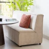 Clearance SEVN Eetkamerbank 200cm, kleur beige