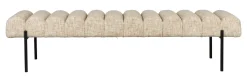Discount ZILT Eetkamerbank Krystal Geweven stof, kleur Beige