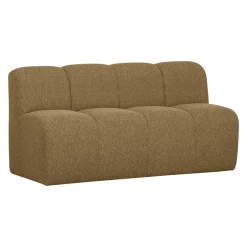 Sale WOOOD Eetkamerbank Mojo Bouclé, 164cm, kleur /Bruin Melange Geel