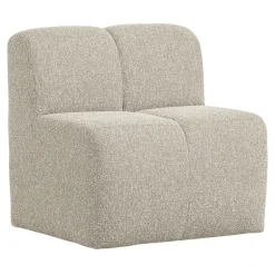 New WOOOD Eetkamerbank Mojo Bouclé, 84cm, kleur Melange Beige