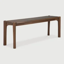 Best Ethnicraft Eetkamerbank PI Gevernist Teakhout, kleur Bruin