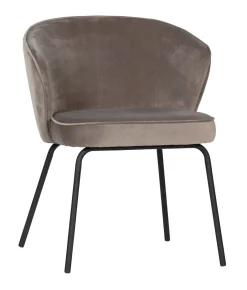 Best WOOOD Eetkamerstoel Admit Velvet Khaki