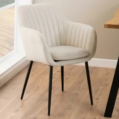 Bendt Eetkamerstoel Albin Stof, kleur Zand