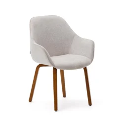 Best Kave Home Eetkamerstoel Aleli Chenille, kleur Beige