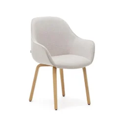 Hot Kave Home Eetkamerstoel Aleli Chenille, kleur Beige