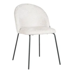 Richmond Interiors Eetkamerstoel Alyssa Chenille Cream