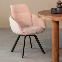 Best LABEL51 Eetkamerstoel Beauty Bouclé, kleur Naturel