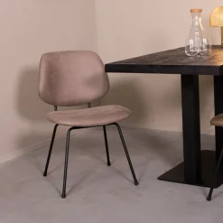 Hot LABEL51 Eetkamerstoel Bello Microsuede