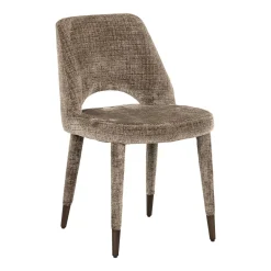 Clearance Richmond Interiors Eetkamerstoel Cecilia Chenille, kleur Stone