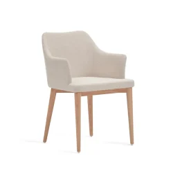 Clearance Kave Home Eetkamerstoel Croft Chenille Beige