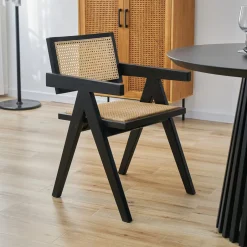 Online Artistiq Living Eetkamerstoel Daja Hout en rotan