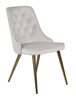 Outlet Nohr Eetkamerstoel Damar Velvet, Messing onderstel