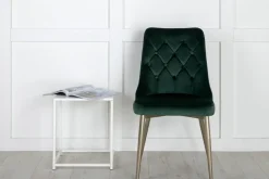 Outlet Nohr Eetkamerstoel Damar Velvet, Messing onderstel