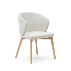 Best Kave Home Eetkamerstoel Darice Naturel onderstel