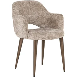 Sale Richmond Interiors Eetkamerstoel Delphina Chenille, kleur Naturel