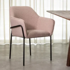 LABEL51 Eetkamerstoel Dexter Bouclé, kleur Naturel