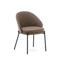 Discount Kave Home Eetkamerstoel Eamy Lederlook