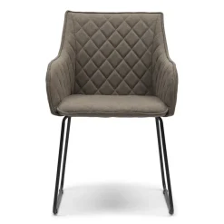 Rivièra Maison Eetkamerstoel Frisco Drive Belgium Weave, kleur Dark Taupe