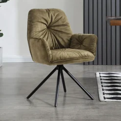 Discount Artistiq Living Eetkamerstoel Gadi Velvet, draaibaar
