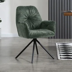Discount Artistiq Living Eetkamerstoel Gadi Velvet, draaibaar