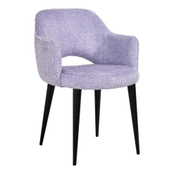 Outlet Richmond Interiors Eetkamerstoel Giovanna Chenille, kleur Lavender Lava