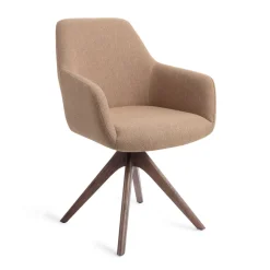 Outlet Jesper Home Eetkamerstoel Hiroo Revolve Oak Walnut